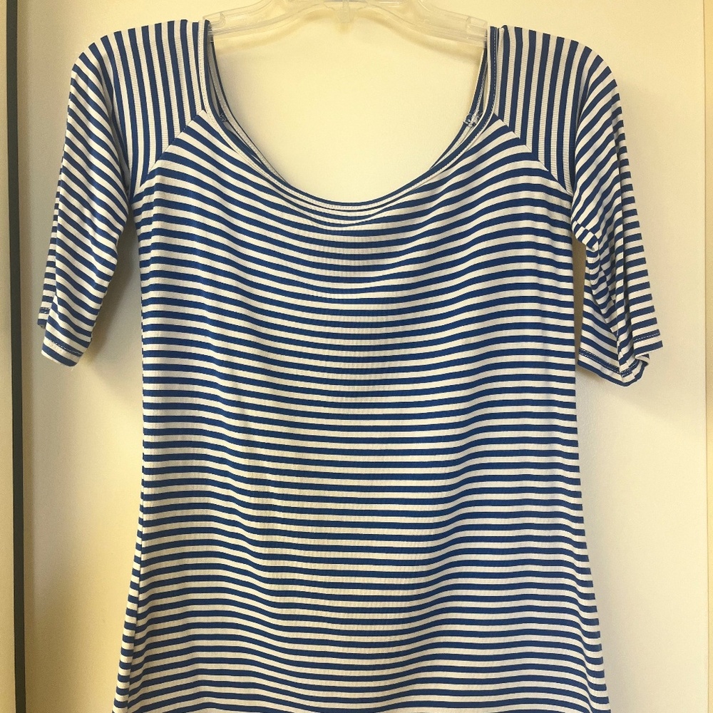 Fighting Eel Off the Shoulder Striped Shirt